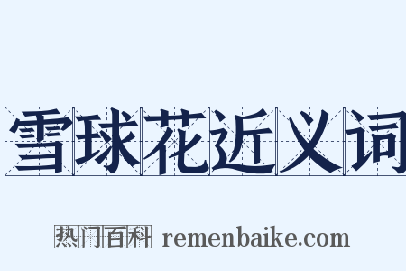 雪球花近义词是什么意思的图片